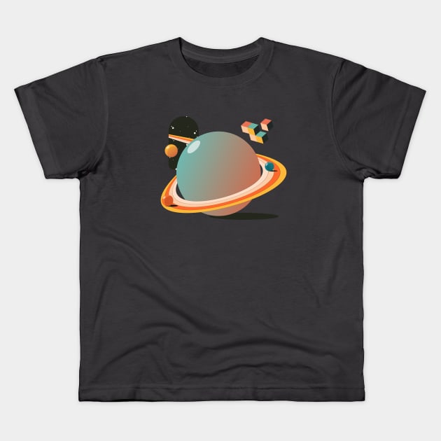 Saturn Kids T-Shirt by Nka1975